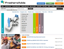 Tablet Screenshot of freshersadda.com